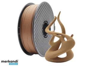 Filament Gembird, PLA Lemn natural, 1,75 mm, 1 kg - 3DP-PLA-WD-01-NAT