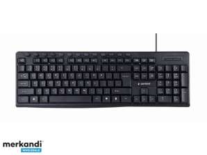 Multimedia Keyboard USB US Layout black KB UM 107 DE