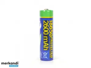 Литиево-йонна батерия EnerGenie 18650, защитена, 2600 mAh