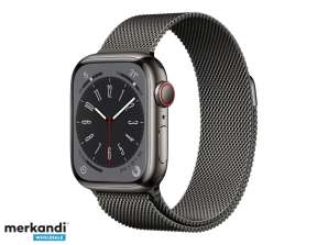 Apple Watch Series 8 GPS Cellulaire 41mm Graphite Acier inoxydable MNJM3FD / A