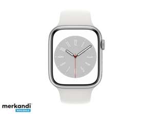 Apple Watch Series 8 κινητό 45mm ασημένια θήκη αλουμινίου 45mm λευκό MP4J3FD/A