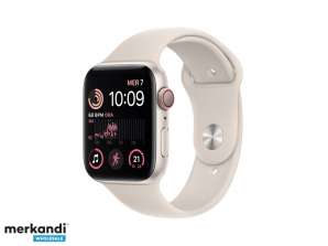 Apple Watch SE GPS mobiel 44 mm Starlight aluminium sportbandje MNPT3FD/A