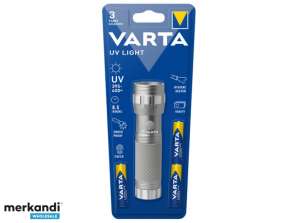 Lampe de poche LED Varta UV Light avec 3 piles alcalines AAA