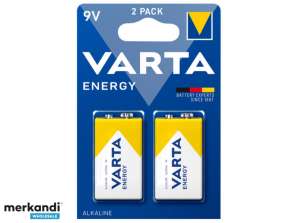 Varta Batería Alcalina, E-Block, 6LR61, 9V - Energía, Blíster (paquete de 2)