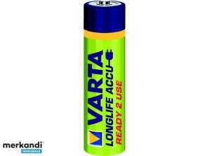 Varta Batteri Micro, AAA, HR03, 1.2V / 800mAh - Accu Power Retail Box (10-Pack)
