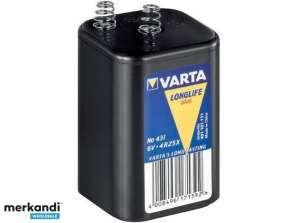 Varta batteri zink-carbon, 431, 6V, 8.500mAh, krympeplast (1-pakke)