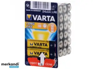 Varta Batterij Alkaline, Mignon, AA, LR06, 1.5V Longlife, Big Box (24-Pack)