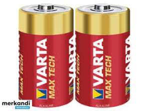 Varta Batterie Alkaline, Mono, D, LR20, 1,5 V - Longlife Max Power (2-pack)