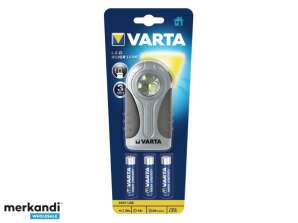 Varta LED flashlight Silver Light, incl. 3x alkaline AAA batteries