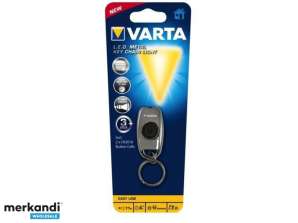 Lampe torche LED Varta porte-clés en métal avec 2x pile bouton CR2016