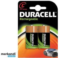 Duracell-batteri NiMH, baby, C, HR14, 1.2V / 3000mAh opplading, blister (2-pakning)