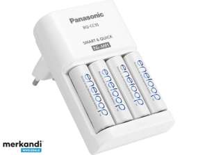 Panasonic evrensel şarj cihazı BQ CC55, AA/AAA piller dahil, 4x AA 2000mAh