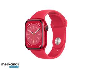 Apple Watch Series 8 GPS-mobil 41 mm Produkt Red Alu-deksel MNJ23FD/A
