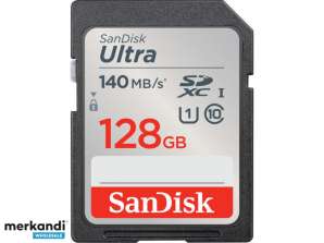 SanDisk Ultra 128GB SDXC 140MB/s laajennettu kapasiteetti SDSDUNB-128G-GN6IN