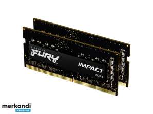 Kingston Fury Impact 16 GB 2 x 8 GB 2666 MHz CL15 DDR4 Kit KF426S15IBK2/16