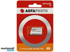 AGFAPHOTO Bateria litowa, fotograficzna, CR123A, 3V — blister detaliczny (1 opakowanie)