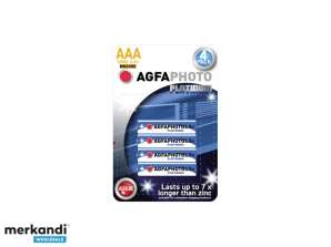 AGFAPHOTO Pile alcaline, micro, AAA, LR03, 1,5 V, blister (paquet de 4)