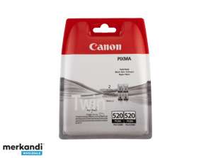 Canon Tinten Doppelpack PGI 520BK 19ml Schwarz   2932B012