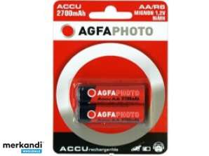 AGFAPHOTO Akku NiMH, Mignon, AA, HR06, 1,2 В/2300 мАч, розничный блистер (2 упаковки)