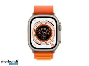 Apple Watch Ultra Titanium Cellular 49mm  Orange  Large   MQFM3FD/A