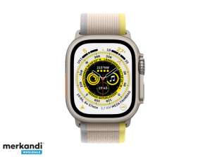 Apple Watch Ultra GPS + 49 mm Titanium-urkasse med 49 mm gul/beige MNHK3FD/A