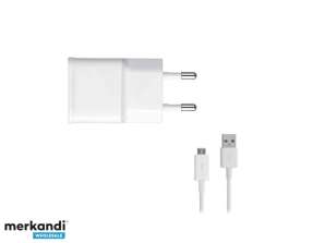 Samsung Fast Charger + USB Cable to USB Type C Cable White BULK