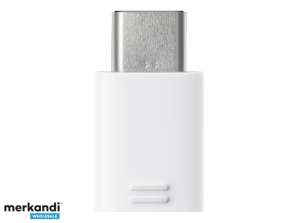 Samsung Adapter - Micro USB naar USB Type C - Weiss BULK - GH98-40218A/12487A
