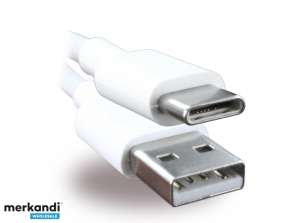 Cable de Carga y Datos Huawei AP51 / HL-1121 - USB a Tipo C - 1m Blanco GRANEL
