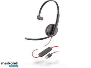 Poly Headset Blackwire C3210 monaural USB-A Sort - 209744-104