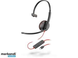 Poly Headset Blackwire C3210 monaural USB C Schwarz   209748 104