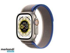 Apple Watch Ultra GPS-mobil 49 mm titan blå/grå stisløyfe MNHL3FD/A