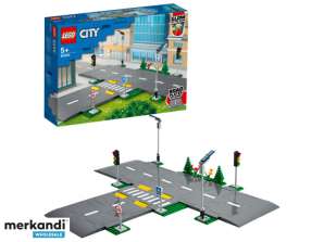 Răscruce de drumuri LEGO City cu semafoare, jucărie de construcție - 60304