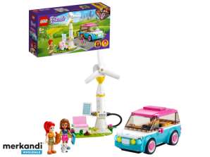 LEGO Friends Olīvijas elektriskās automašīnas celtniecības rotaļlieta — 41443