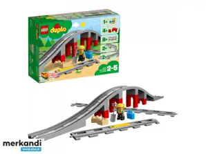 Σιδηροδρομική γέφυρα και ράγες LEGO DUPLO, παιχνίδι κατασκευής - 10872