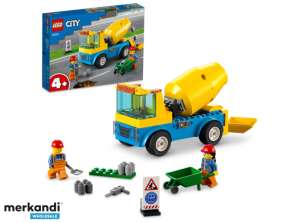 Betoniera LEGO City, jucărie de construcție - 60325