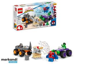 LEGO Marvel Hulks a Rhinos Monster Truck Duel - 10782