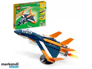 Stavebnica LEGO Creator 3 v 1 nadzvukového prúdového lietadla - 31126