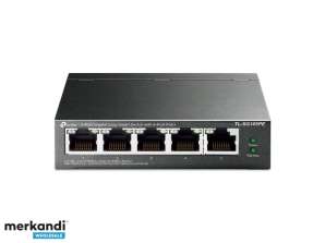 Switch TP-LINK 5 puertos Gigabit Easy Smart PoE 4 puertos PoE+ TL-SG105PE