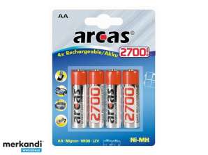 Batteri Arcas AA Mignon 2700mAH (4 stk)