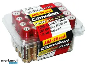 Batteri Camelion Alkaliske LR03 Micro AAA (Box 24 stk.)