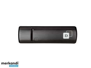 D-Link AC1200 - Беспроводная связь - USB - WLAN - 867 Мбит/с - черный DWA-182