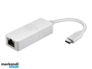 D-Link DUB-E130 - Wired - USB Type-C - Ethernet -White DUB-E130