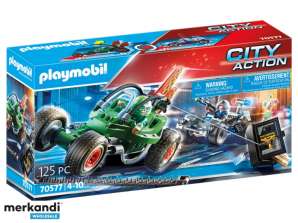 Playmobil City Action - Полицейски картинг: Преследване на разбойника на трезора (70577)
