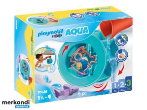 Playmobil 1.2.3 - Bebek köpekbalığı ile su girdabı (70636)