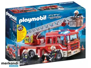 Playmobil City Action - Vehículo de escalera de bomberos (9463)