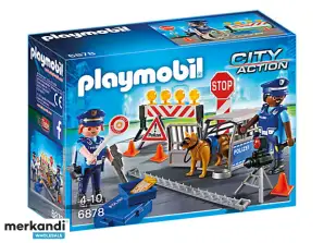 Playmobil City Action - policijas ceļu bloķēšana (6878)