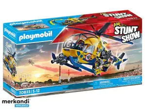 Playmobil каскадьоршоу - въздушен каскадьоршоу филм екипаж хеликоптер (70833)