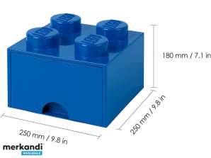 LEGO Storage Brick Drawer 4 BLUE (40051731)