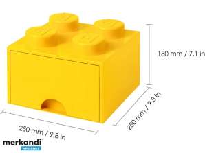 Ящик для хранения кубиков LEGO 4 ЖЕЛТЫЙ (40051732)