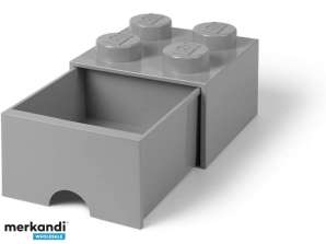 Ящик для хранения кубиков LEGO 4 СЕРЫЙ (40051740)